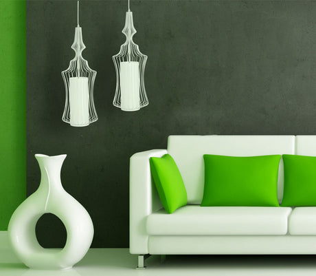 PARALUME DA SOFFITO IRON BIANCO -C- CM Ø 22X60
