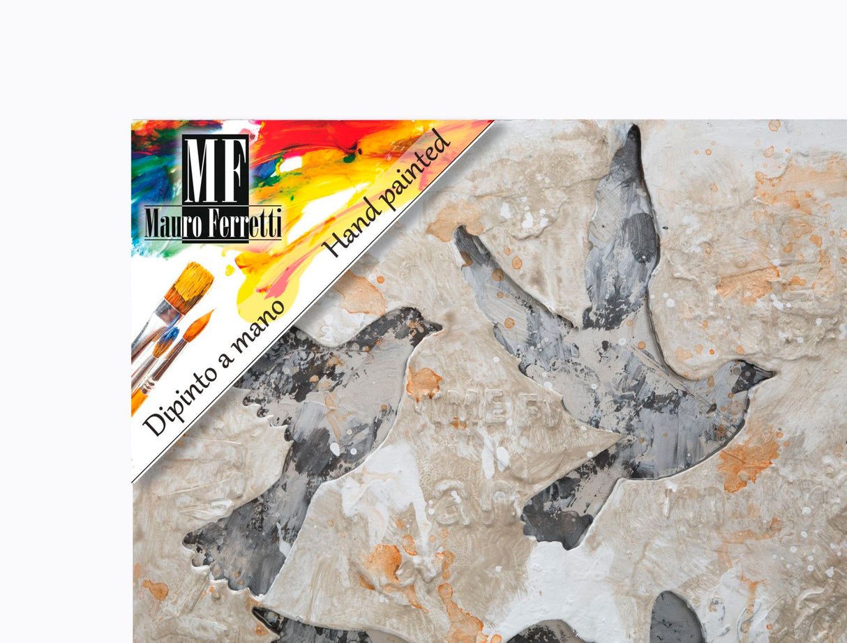 DIPINTO SU TELA PEACE CM 120X3X60