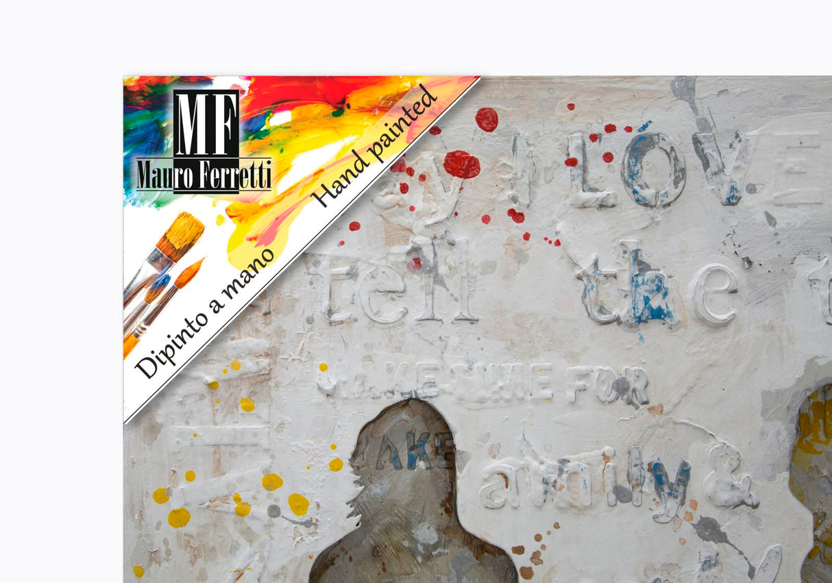 DIPINTO SU TELA ROCK CM 120X3X60