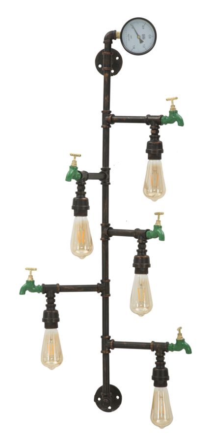 LAMPADA DA MURO MANHATTAN 5 LUCI CM 50X30X105