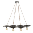 LAMPADARIO INDUST CIRCLE 6 LUCI CM 110X60X6