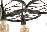 LAMPADARIO INDUST CIRCLE 6 LUCI CM 110X60X6