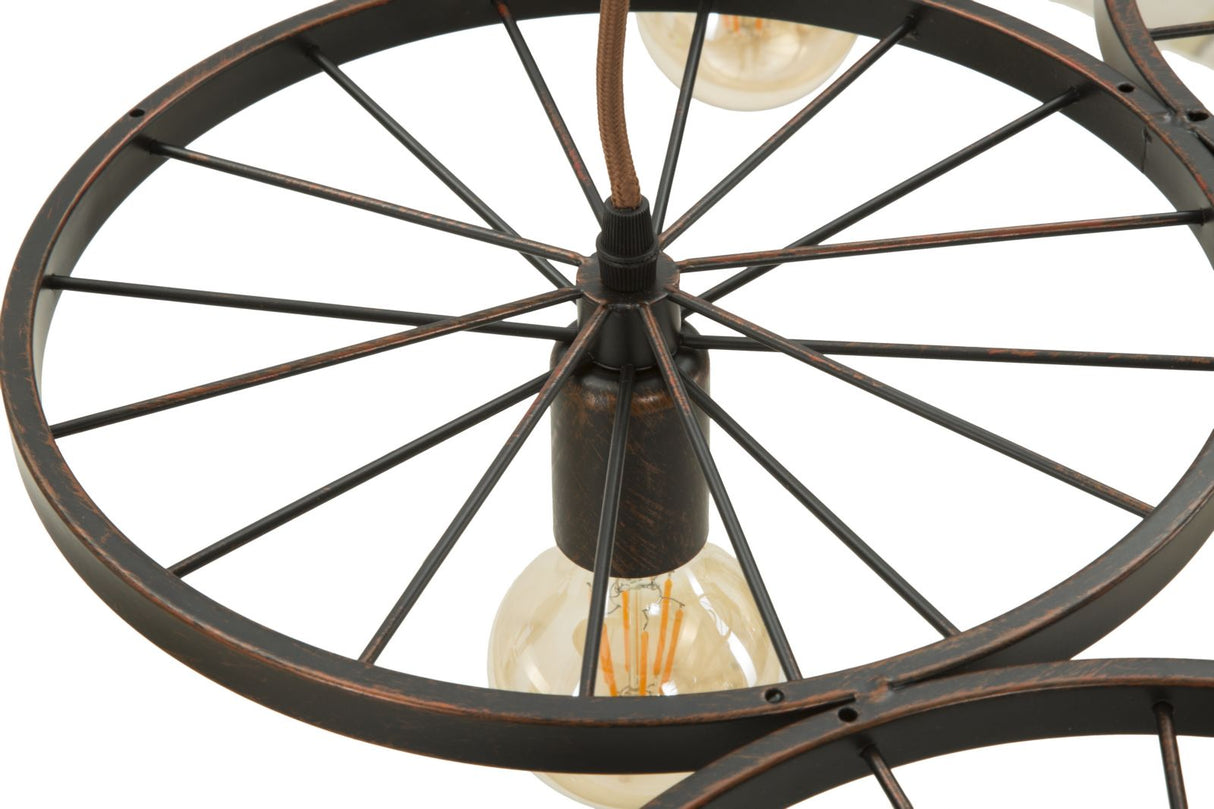 LAMPADARIO INDUST CIRCLE 6 LUCI CM 110X60X6