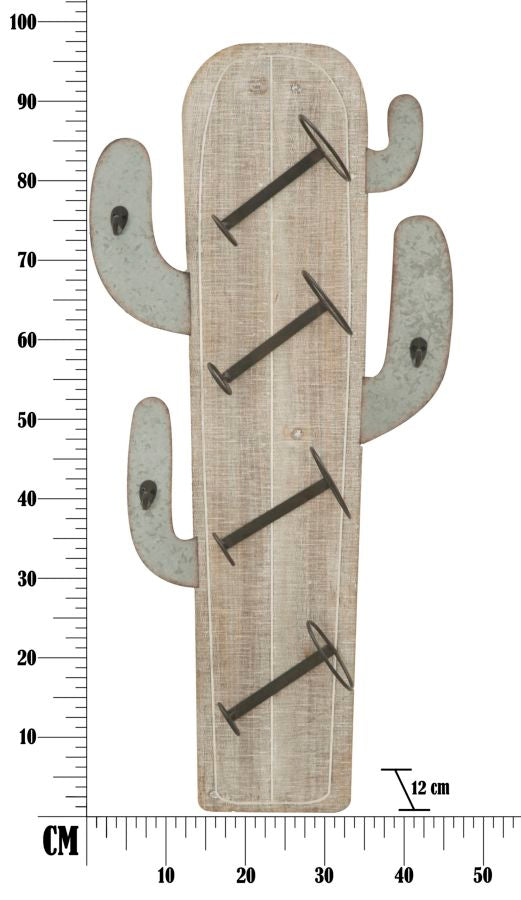 P/BOTTIGLIE DA MURO CACTUS CM 46X12X96