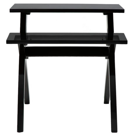 TAVOLINETTO 2 LIVELLI NERO CM 60X60X60
