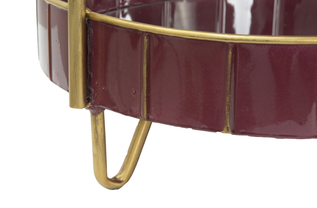 S/TASCHE DOUBLE GLAM BORDEAUX CM 36,5X34,5X56,5