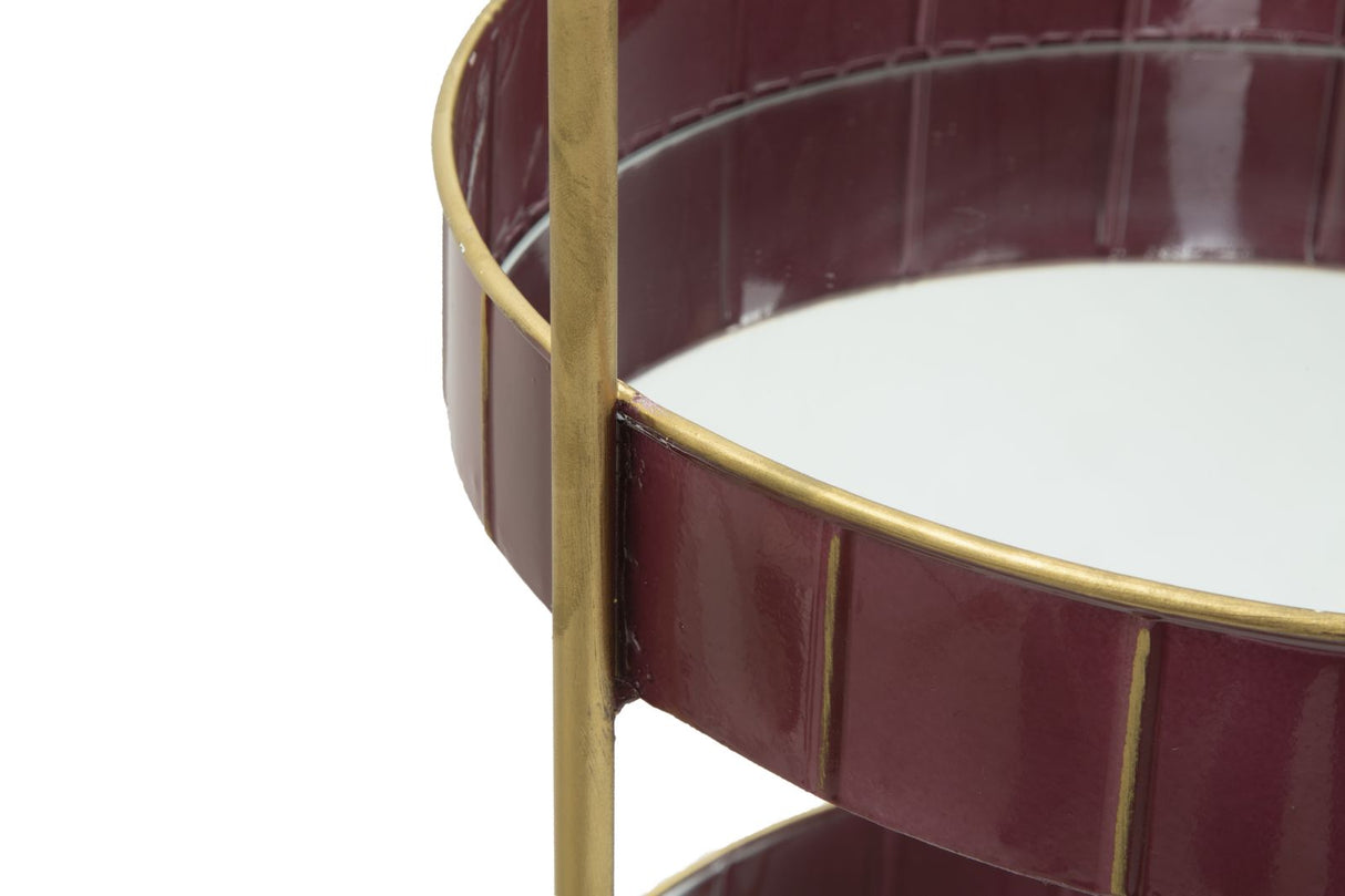 S/TASCHE DOUBLE GLAM BORDEAUX CM 36,5X34,5X56,5