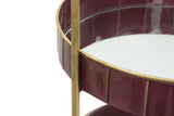 S/TASCHE DOUBLE GLAM BORDEAUX CM 36,5X34,5X56,5