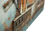 DIPINTO SU TELA MULINO A VENTO CM 120X3,7X80