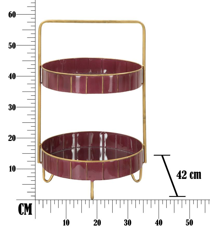 S/TASCHE DOUBLE GLAM BORDEAUX CM 36,5X34,5X56,5