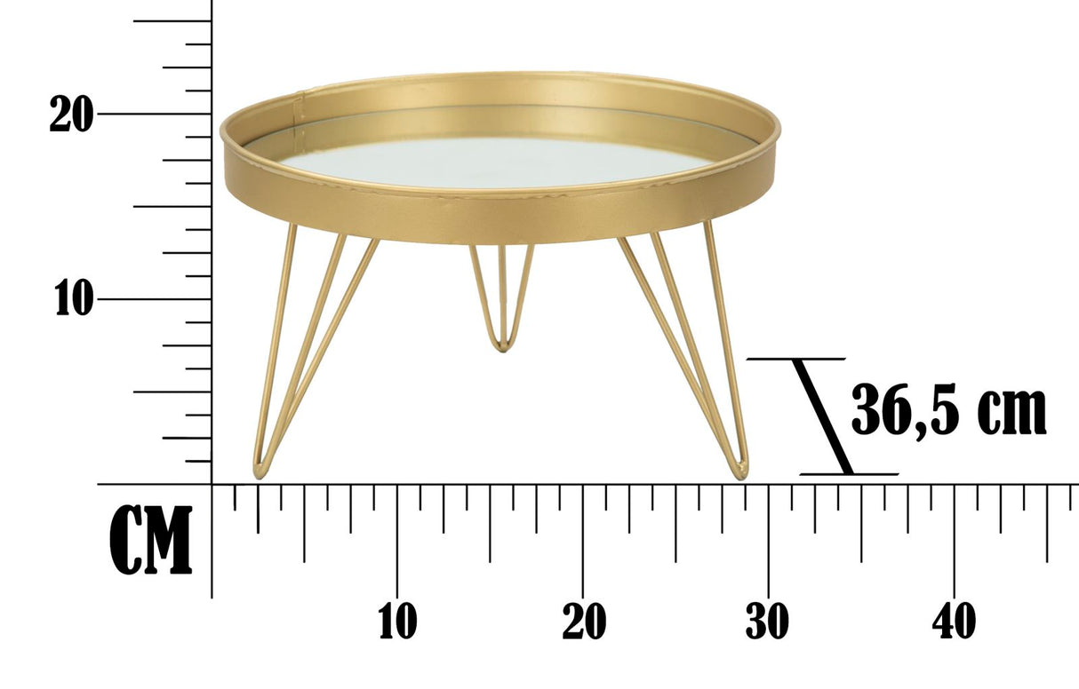 S/TASCHE GLAM GOLD/MIRROR CM Ø 31X18