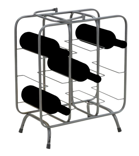 P/BOTTIGLIE RACK QUADRATO (9 POSTI) CM 40X23X47,5