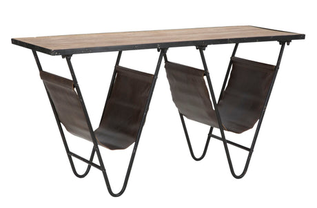 TAVOLINETTO P/GIORNALI "V" CM 120X43X62