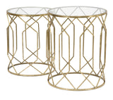 TAVOLINETTI TUNISI COPPIA CM Ø 42X53-38X47
