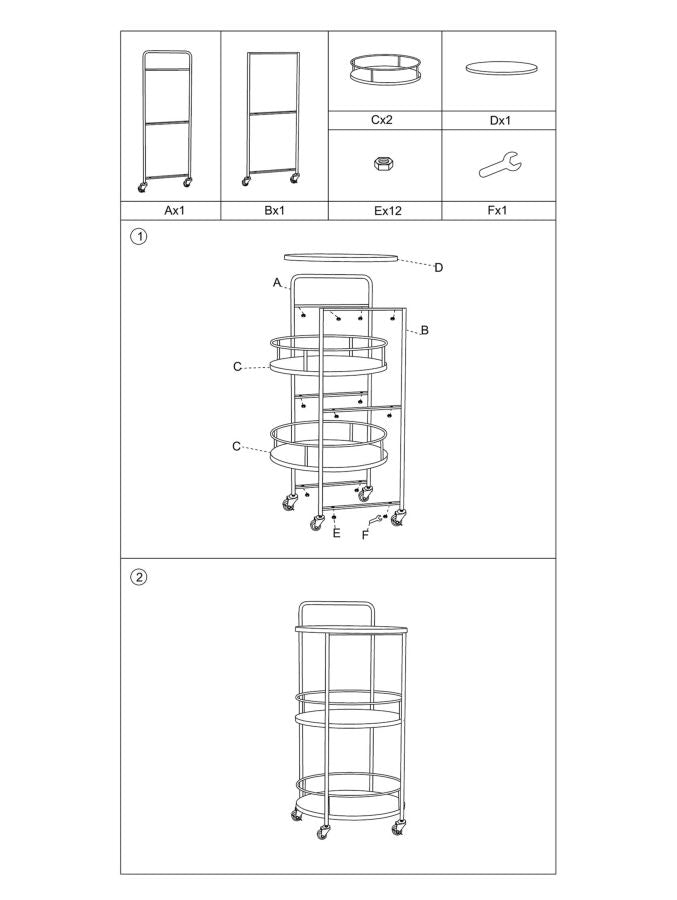 CARRELLO AREX CM 40X41,5X82
