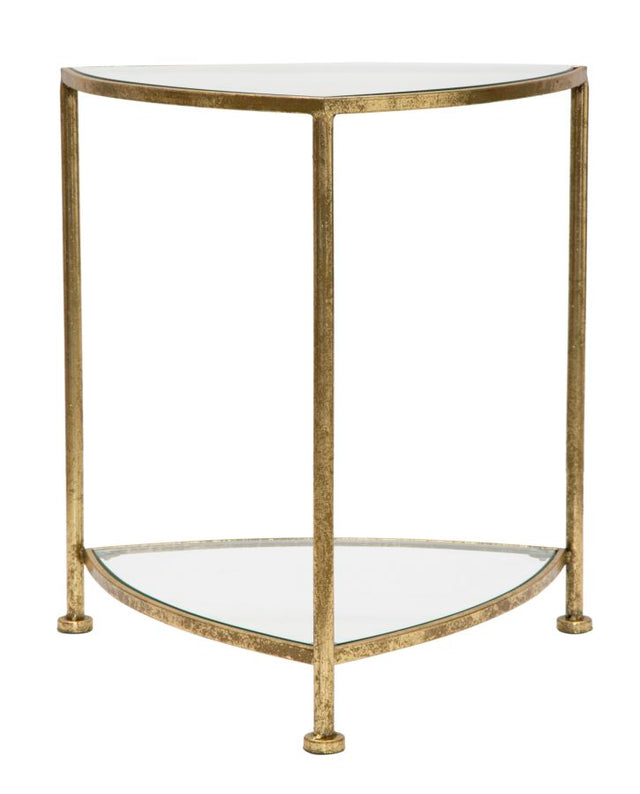 COMODINO 2 RIPIANI TRIANGLE CM 45X45X50