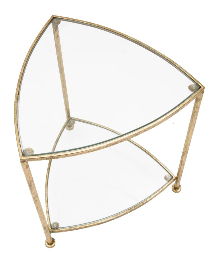 COMODINO 2 RIPIANI TRIANGLE CM 45X45X50