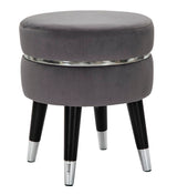SGABELLO PARIS GRIGIO/SILVER CM Ø 35X40