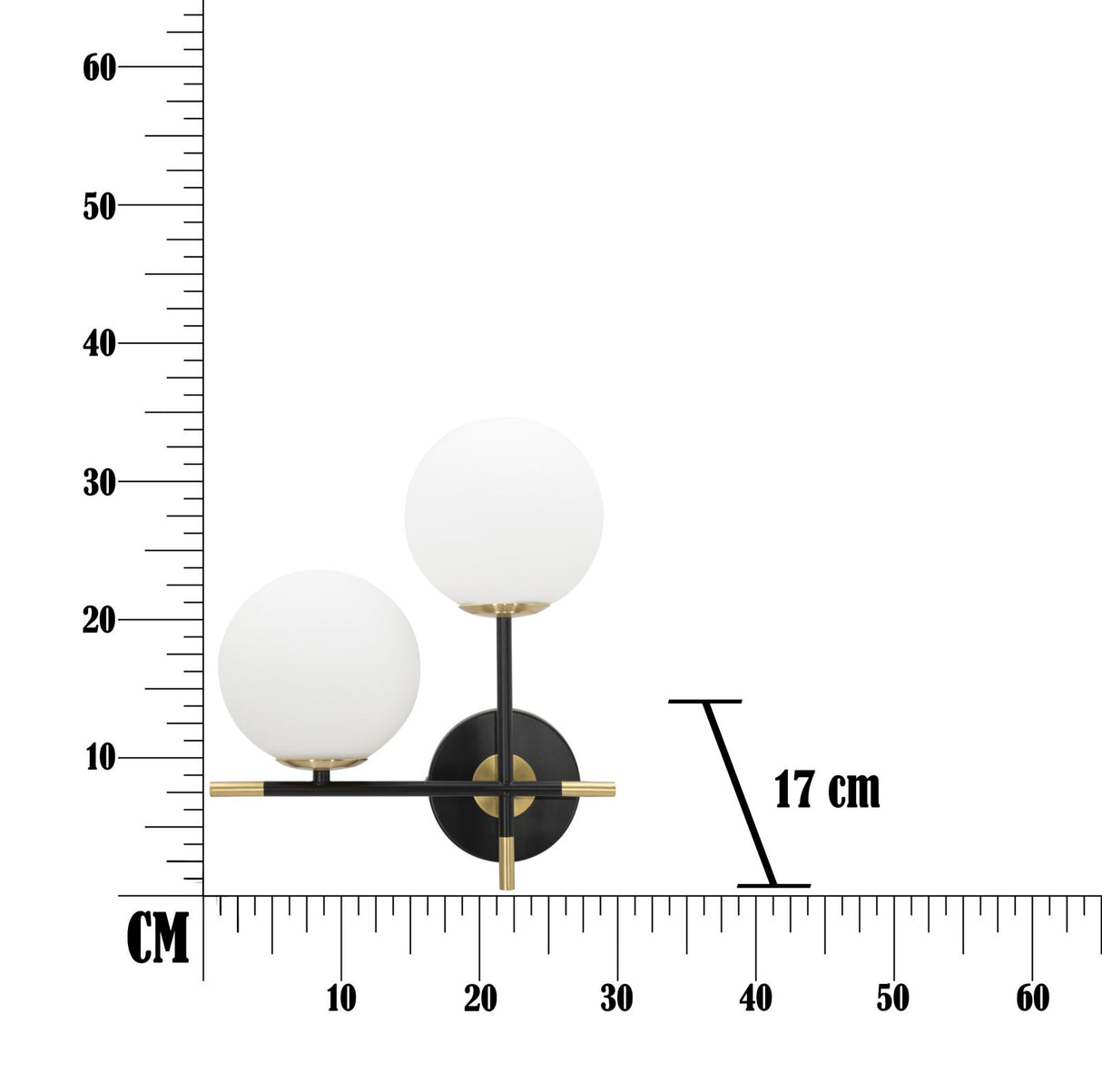 LAMPADA DA MURO DARKY DOUBLE - FERRETTI
