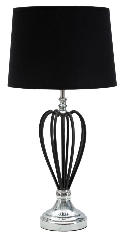 LAMPADA DA TAVOLO DARKY SILVER CM Ø 28X56