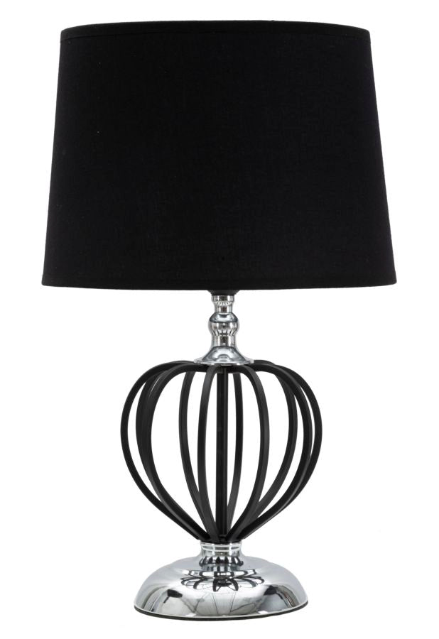 LAMPADA DA TAVOLO DARKY SILVER CM Ø28X44