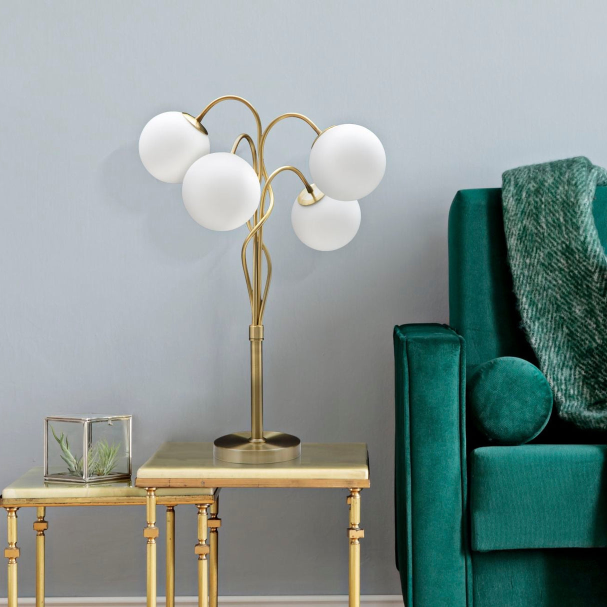 LAMPADA DA TAVOLO GLAMY 4 LIGHT CM Ø 53X74