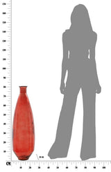 VASO ADOBE VETRO RICICLATO CM Ø 26X80  (MADE IN SPAIN)