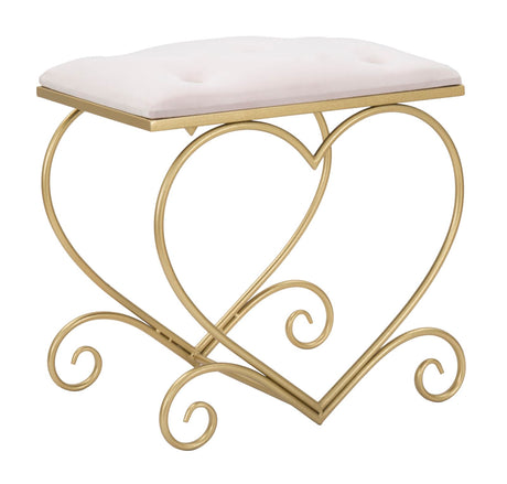 SGABELLO HEART ROSA CM 50X37