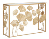 CONSOLE IN FERRO LEAF CM 108X36