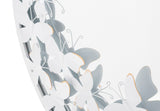 SPECCHIO ROTONDO WHITE BUTTERFLY CM 62,5X2,3 (MISURA INTERNA CM Ø 60)