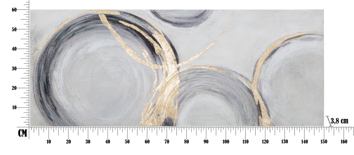 DIPINTO SU TELA CIRCLY CM 150X3,8X60