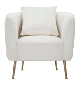 POLTRONA BUCAREST CREMA CM 76X74X73