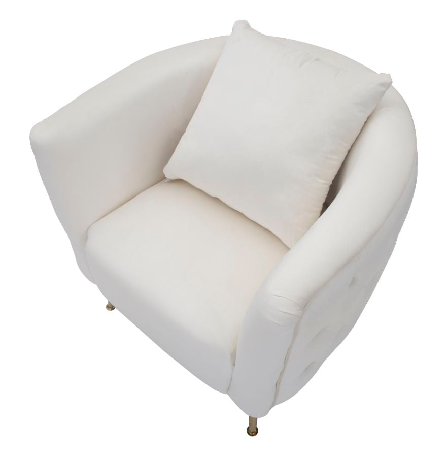 POLTRONA BUCAREST CREMA CM 76X74X73
