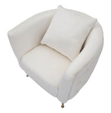 POLTRONA BUCAREST CREMA CM 76X74X73