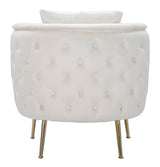 POLTRONA BUCAREST CREMA CM 76X74X73