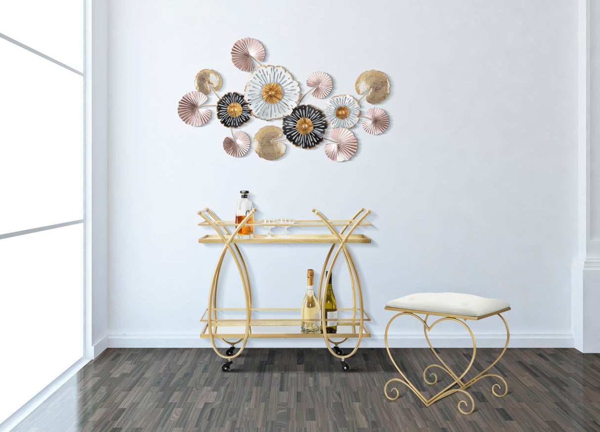 SGABELLO HEART CREMA CM 50X37,5X51,5