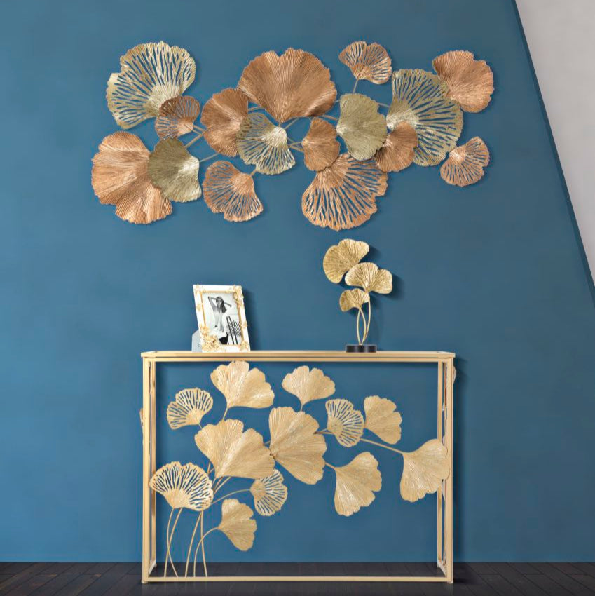 CONSOLE IN FERRO LEAF CM 108X36,5X80