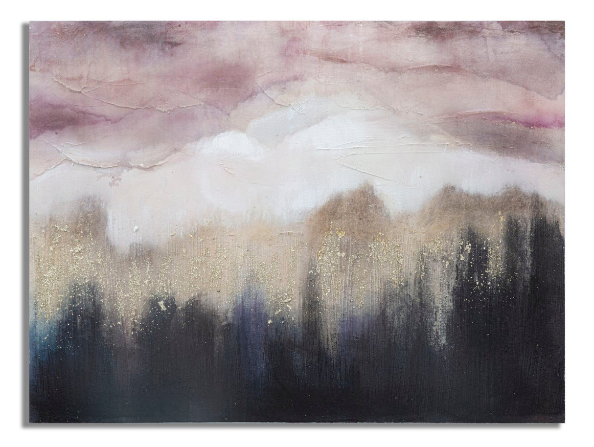 DIPINTO SU TELA PINK MOUNTAIN CM 80X2