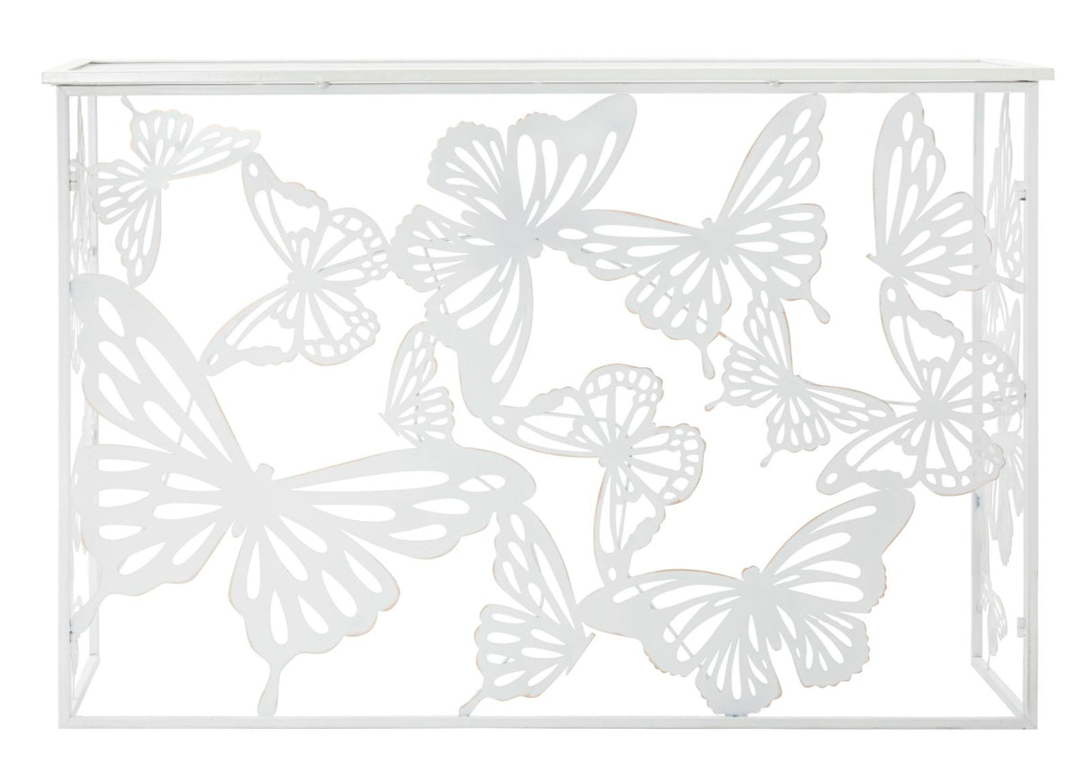 CONSOLE WHITE BUTTERFLY CM 121,5X41X81