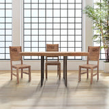 TAVOLO DA PRANZO MUMBAI QUAD. ALL. CM 80X80X77-LUNG. T. 160 ( ACACIA NILOTICA)