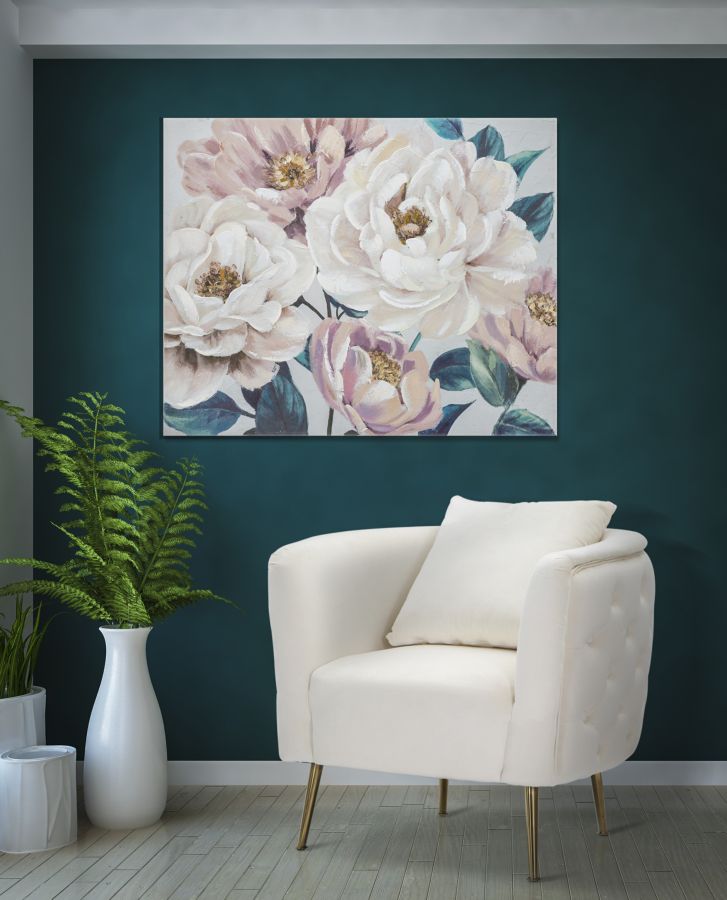 DIPINTO SU TELA SOFT FLOWER CM 100X3,7X80