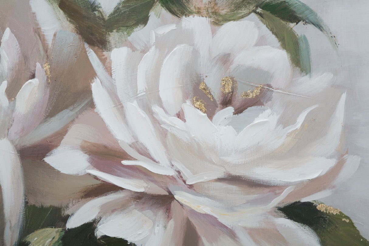 DIPINTO SU TELA FLOWER&LEAF CM 80X3,7X100