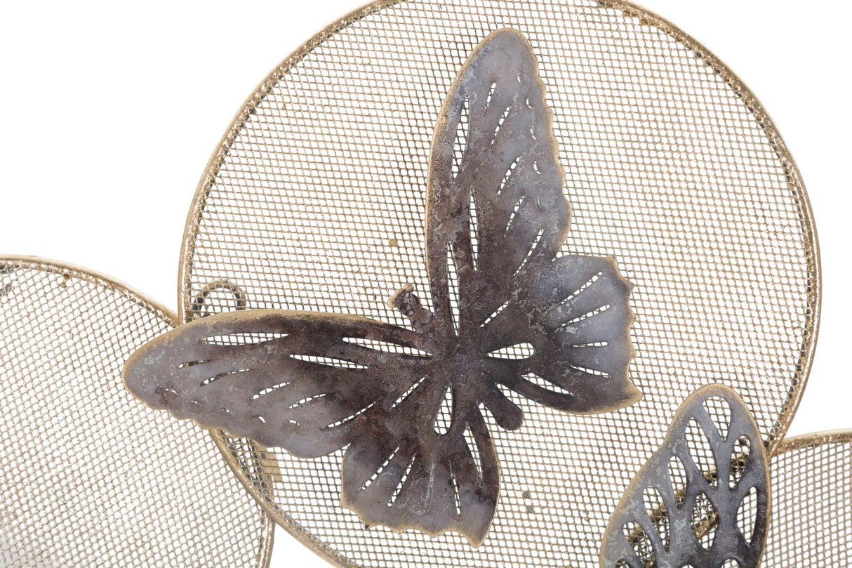 PANNELLO IN FERRO BUTTERFLY DARK CM 66X5X38