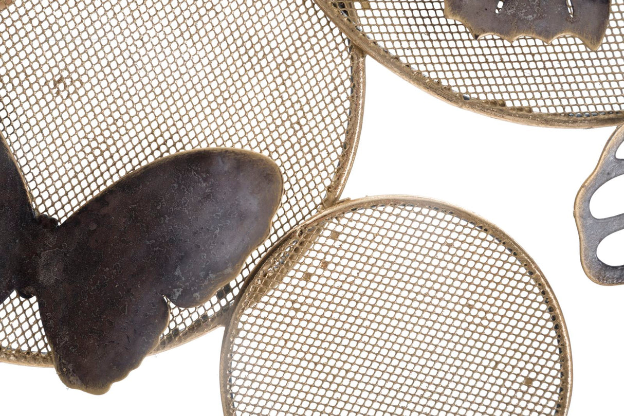 PANNELLO IN FERRO BUTTERFLY DARK CM 66X5X38