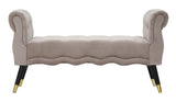 PANCHETTA PARIS GRIGIA/GOLD CM 120X40X60