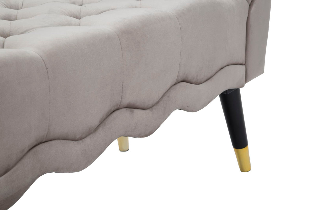 PANCHETTA PARIS GRIGIA/GOLD CM 120X40X60