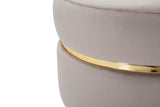 SGABELLO PARIS GRIGIO/GOLD CM Ø 35X40,5