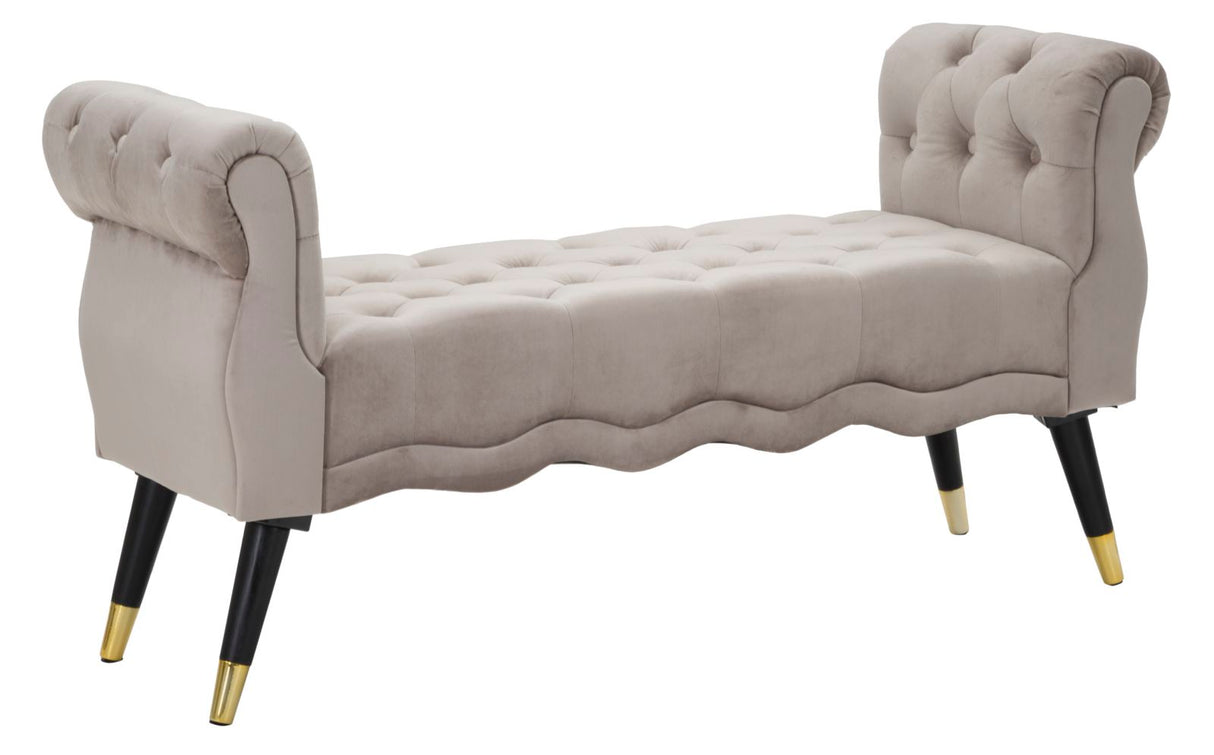 PANCHETTA PARIS GRIGIA/GOLD CM 120X40X60