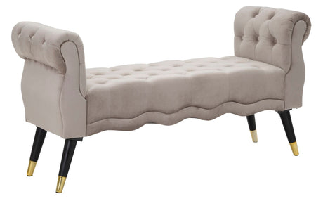 PANCHETTA PARIS GRIGIA/GOLD CM 120X40X60