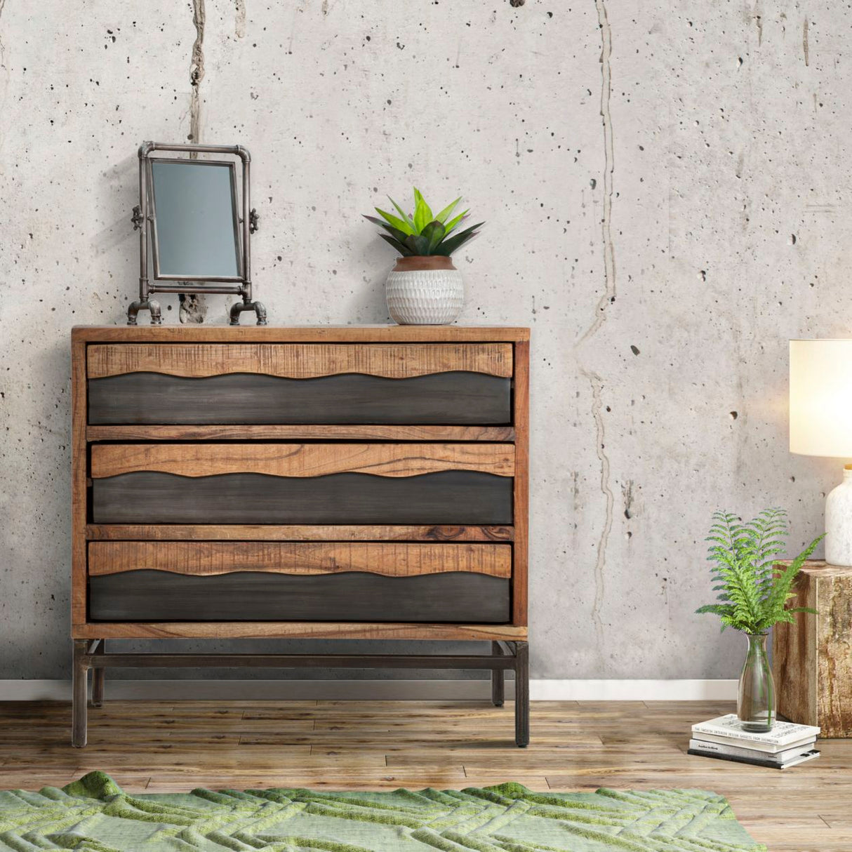 COMO' YELLOWSTONE CM 88X45X80 (LEGNO DI ACACIA NILOTICA)